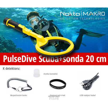 Nokta - Makro PulseDive Scuba detektor + sonda 20cm Yellow