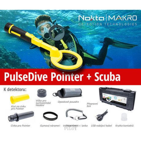 Nokta - Makro Pulsdive Pointer + Scuba Yellow SET,  Scuba Yellow, Nokta - Makro Scuba