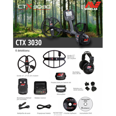 detektor kovů, Minelab, Minelab CTX 3030 standart, detektor